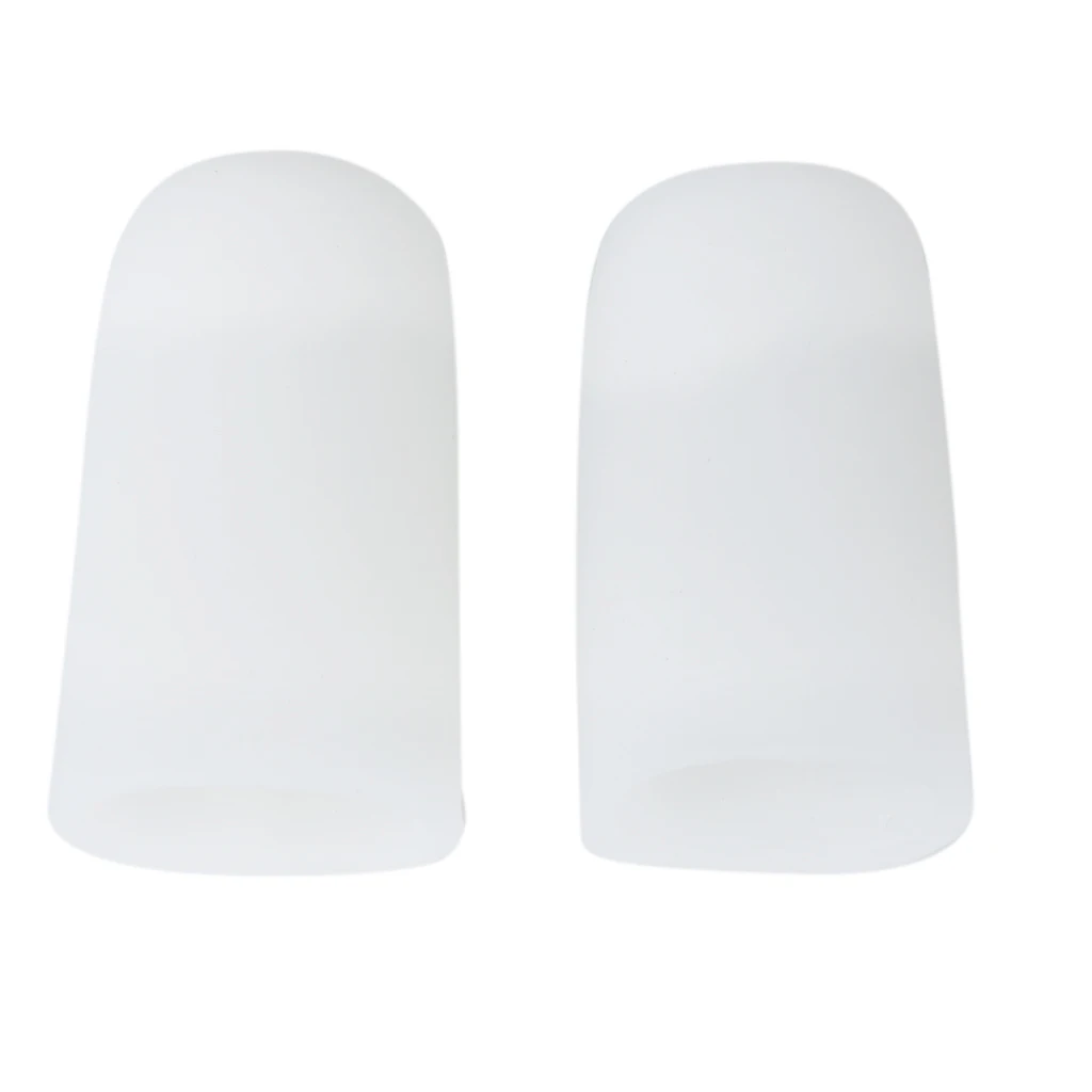 1 Pair Silicone Gel Big Toe Tubes Sleeve Protectors for Corns, Blisters, Hammertoes