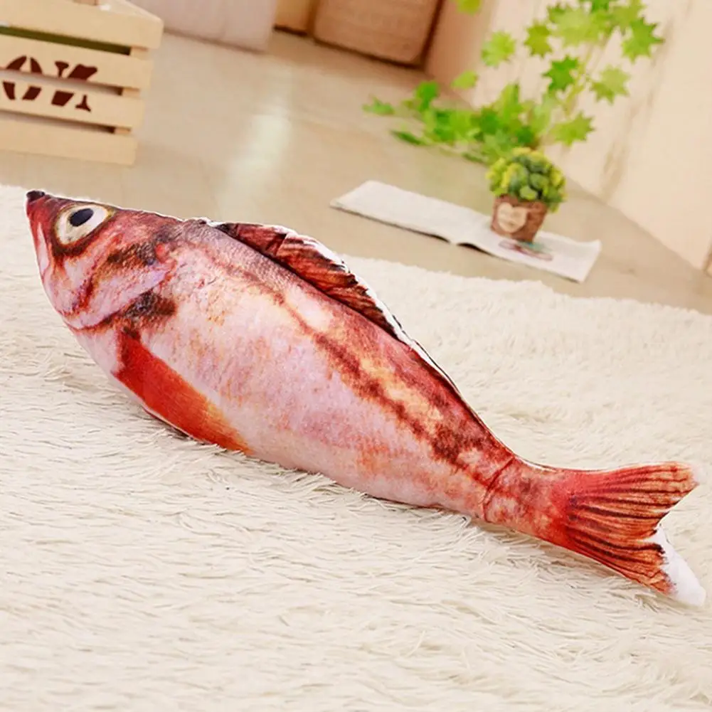 Кошачья кошка в форме рыбки игрушка плюшевая креативная 3D Карп мягкая подушка кукла царапина доска для домашних животных товары