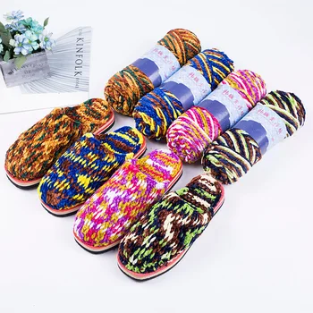 

4Pcs/Pack Thick Crocheting Yarn 200g/Pcs Acrylic 3 Strands Knitted Yarn For Winter Handmade Knitting Shoes Scarft 60 Colors