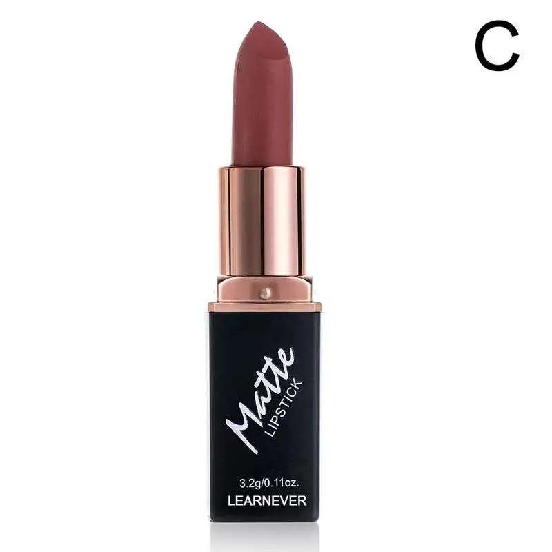 Lips Makeup 12 Colors Lipstick Long Lasting Moisturizing Lip Stick Cosmetic Velvet Lipstick Red Lip Matte Lipstick Waterproof - Цвет: C
