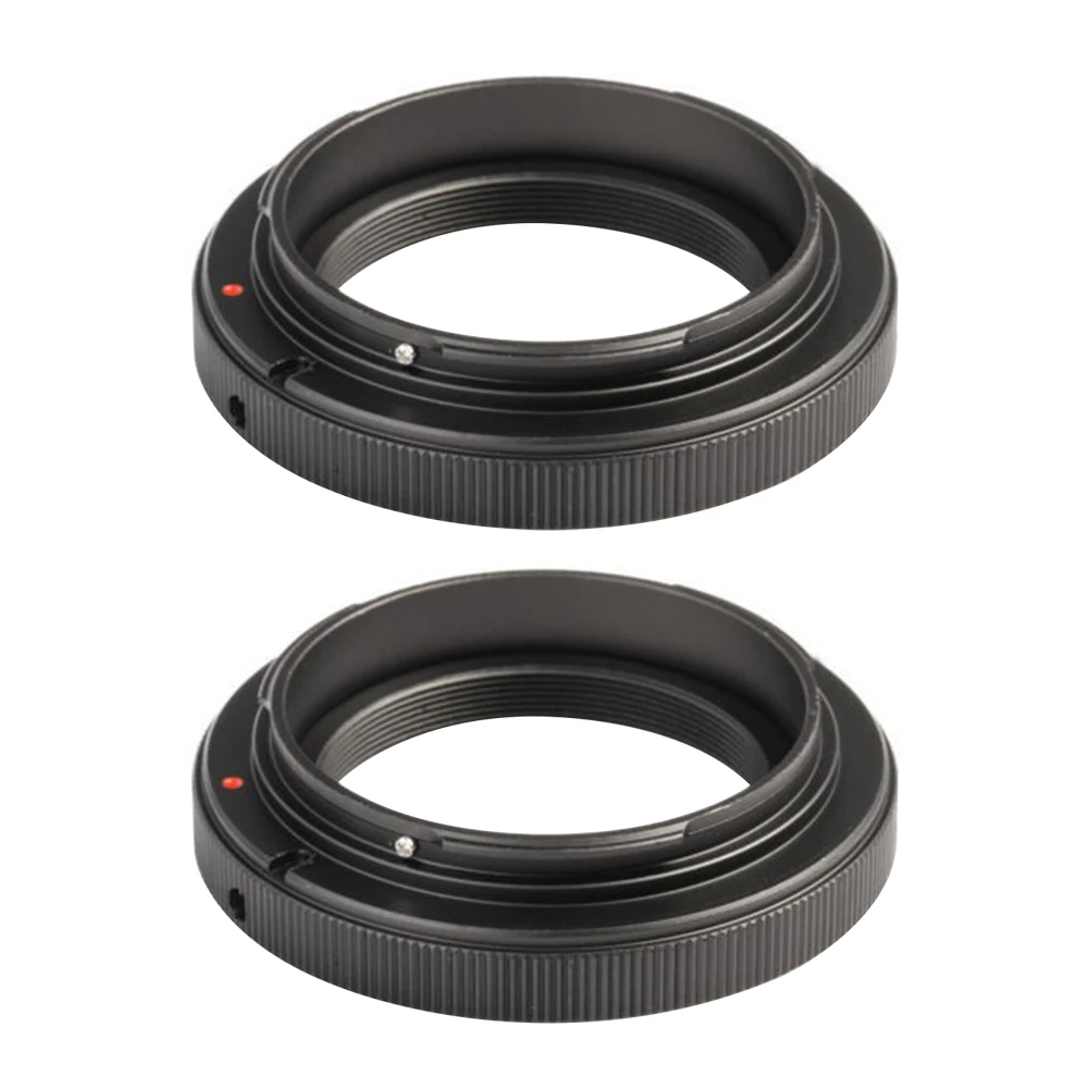 

2PCS Camera Small T Mount Durable Aluminum Alloy Easy Install Accessories SLR Adapter Ring Professional Manually Lens For Canon