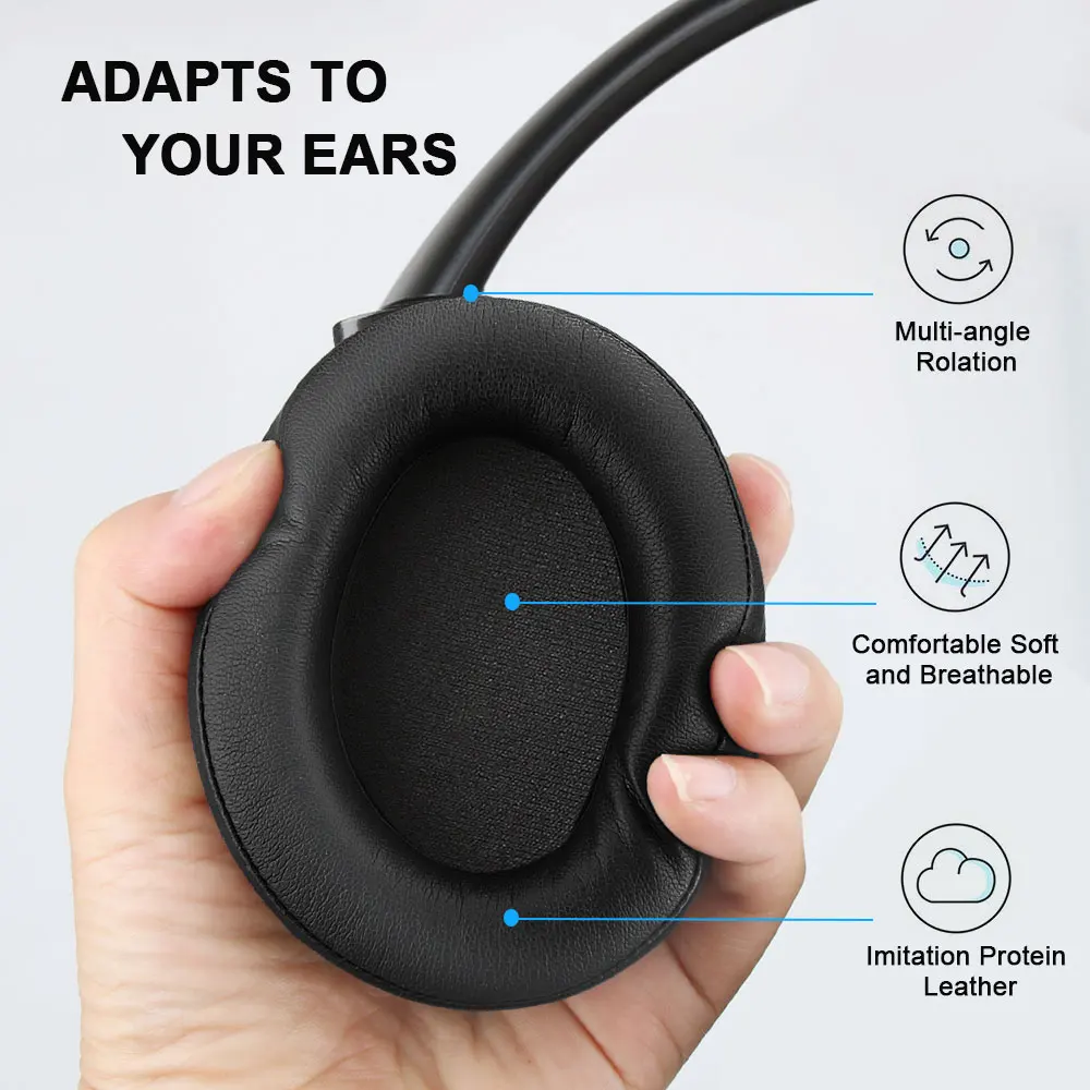 TeckNet складные Bluetooth 5,0 наушники с микрофоном беспроводная Bluetooth гарнитура шумоподавление Hi-Fi стерео bluetooth наушники
