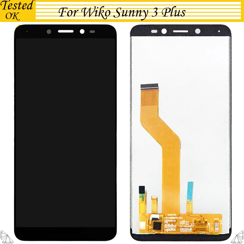 

For Wiko Sunny 3 Plus Sunny3+ LCD Display with Touch Screen Digitizer Tested OK Assembly Accessories For Sunny3 Plus Lcd Sensor