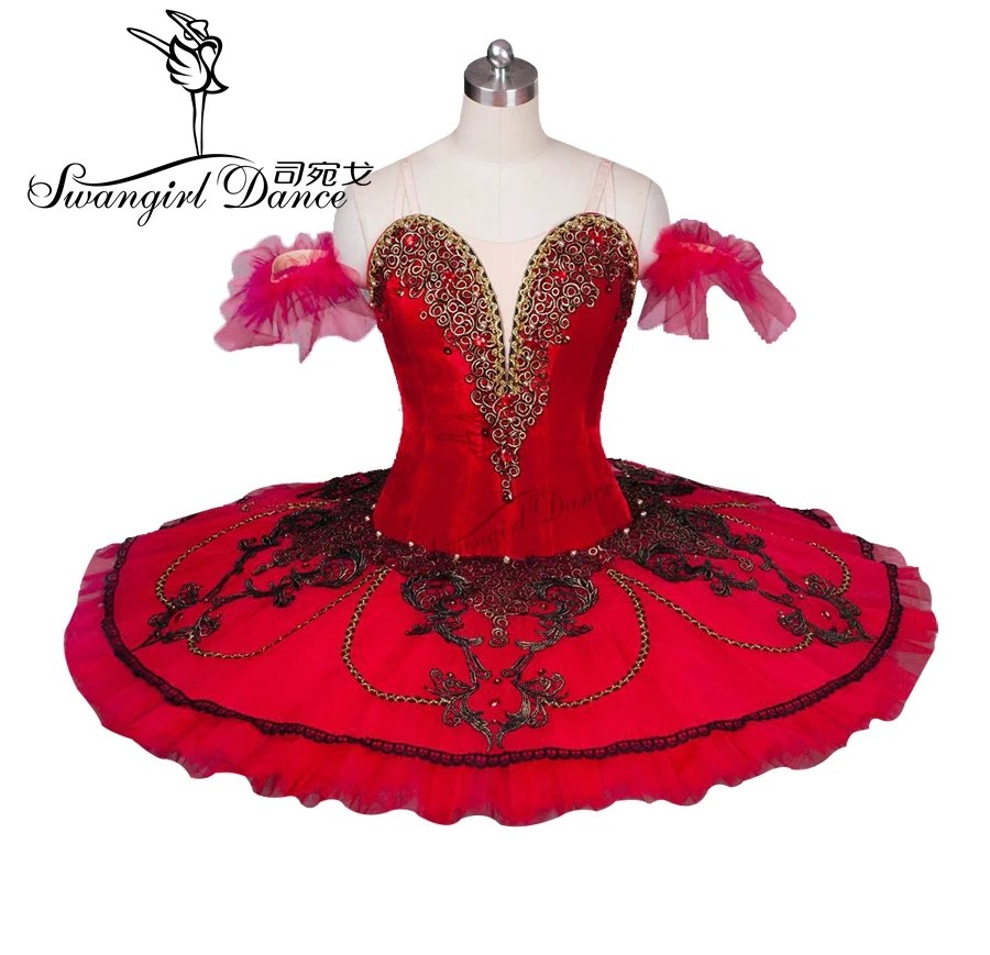 Adult Red paltter performance ballet tutu dress girls professional classical ballet tutu stage costumes BT9025