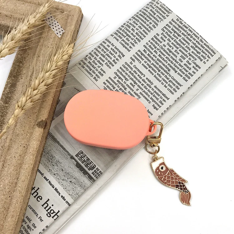Чехол для наушников Lucky Koi с кольцом для Red mi Airdots чехол с крючком Милая защитная рамка с брелком для mi Airdots чехол для наушников s - Цвет: xiaomiAirDots4