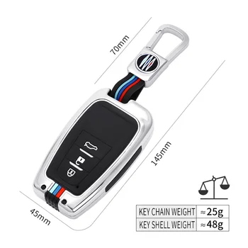Copertura della cassa chiave a distanza dell'automobile in lega di zinco per Toyota Prius Camry Corolla CHR RAV4 Land Cruiser Prado Protector Shell Fob accessori - Copertura della cassa chiave a distanza dell automobile in lega di zinco per Toyota Prius
