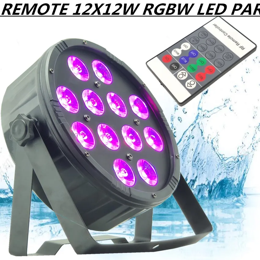 

12X12W Remote led Par light RGBW PAR LED dmx512 disco light professional dj equipment