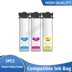 Cartouche d'encre pigmentée T9482 T9483 T9484 pour Epson, 3 pièces, pour appareil Pro WF C5790, WF C5710, WF C5290 et WF C5210 