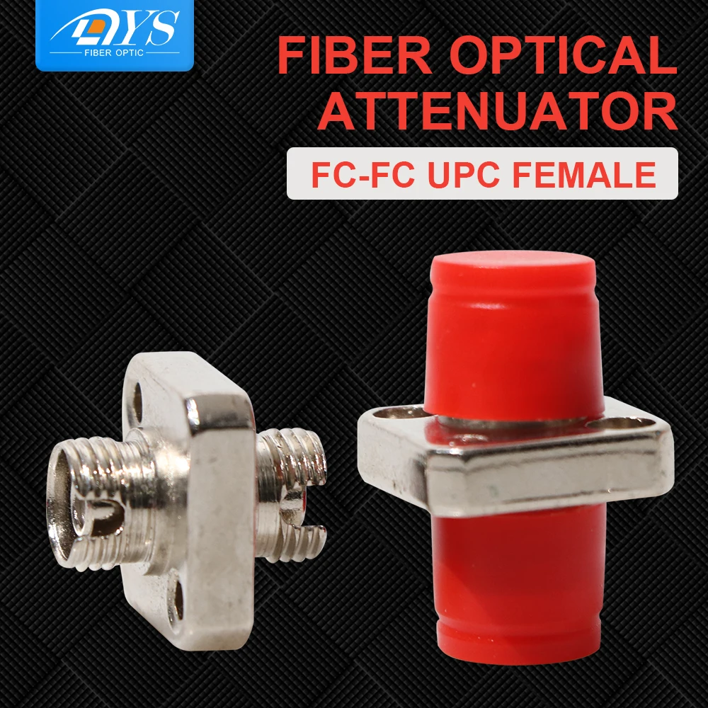 

50pcs FC/UPC to FC/UPC Fiber Optic Adapter Female to Female Coupler Mating Sleeve with Flange Square Solid Type