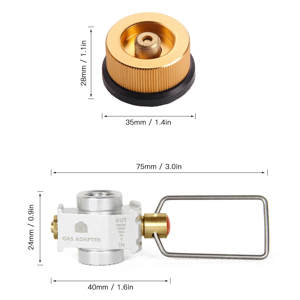 Gas Saver Plus Gas Convertor Shifter Refill Flat Tank Conversion Adapter Camping Adaptor Valve