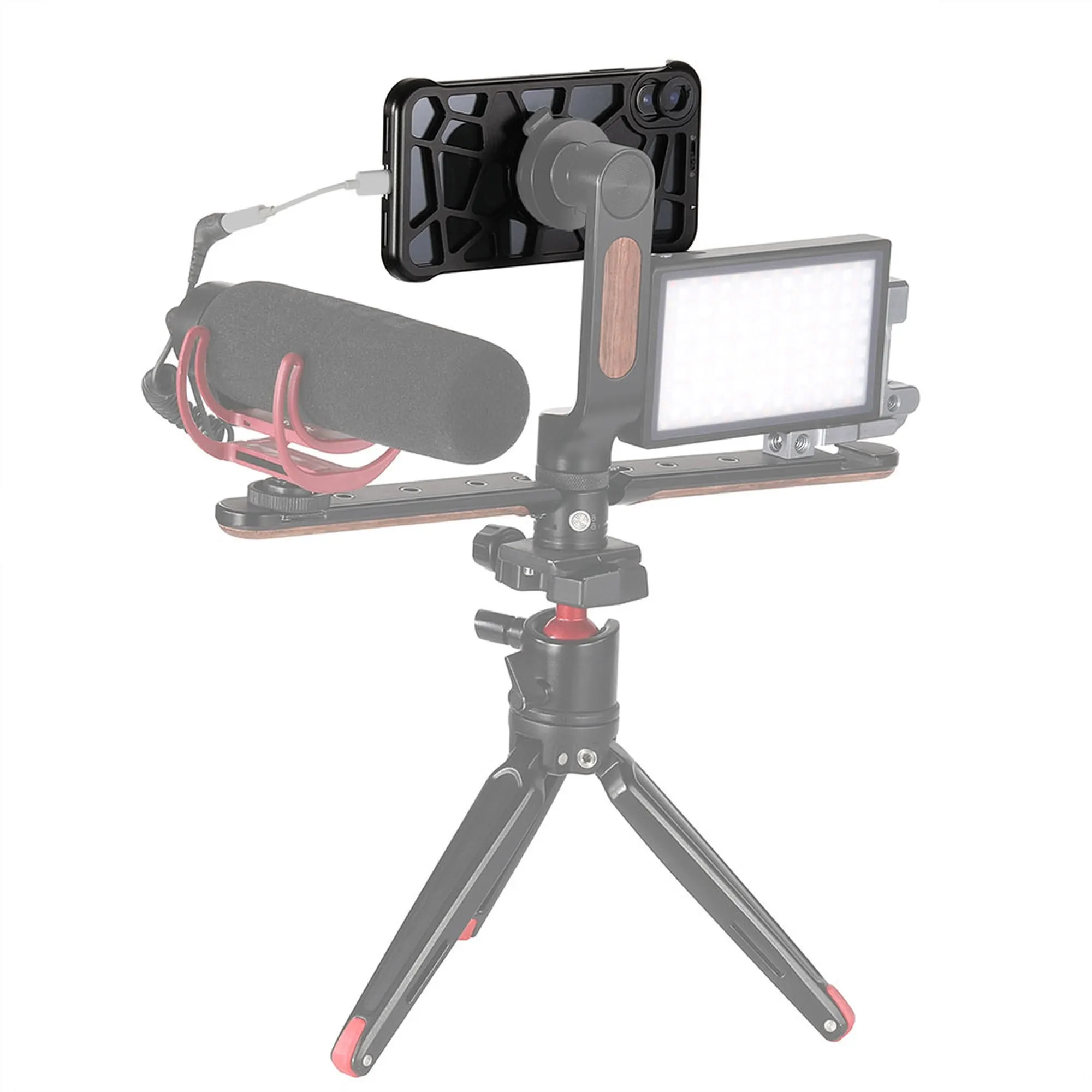 SmallRig чехол для телефона карманный мобильный клетка для iPhone X/XS чехол для телефона совместимый 17 мм Резьбовые линзы для Vlog Vlogging 2204