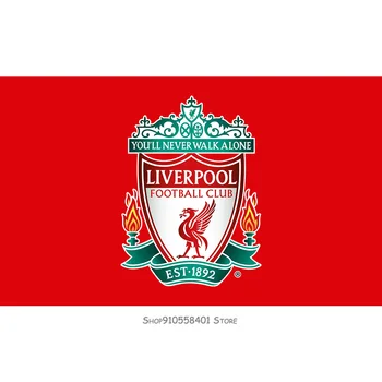 

Authentic Liverpool Full Baseball Flag Color Logo Slimfit Flag Heather Gray New