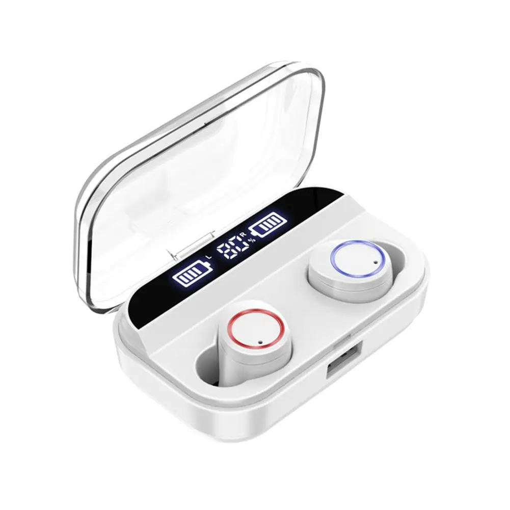 TWS 5,0 bluetooth-наушники Беспроводная мини-гарнитура водонепроницаемые наушники дисплей питания наушники с зарядным устройством спортивные наушники