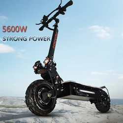 Electric Scooter 11 Inch 60V 5600W Foldable Double drive E-Scooter Motorcycle 70-80 km/h Electric Longboard 27Ah Battery