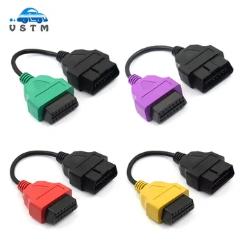 

Newest 4 Color Auto OBD2 Connector Diagnostic Adapter Cable for FiatECUScan and Multiecuscan for Fiat Alfa Romeo