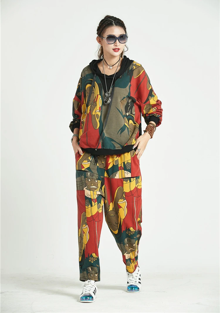 Max LuLu 2019 модные корейские Клубные наряды женские осенние топы толстовки шаровары комплект из двух предметов женский спортивный костюм с