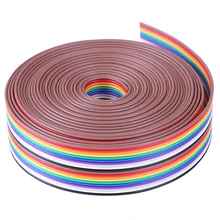 5 м 1,27 мм 20P кабель Радуга плоская линия поддерживающий провод припаянный кабель провод 20 pin