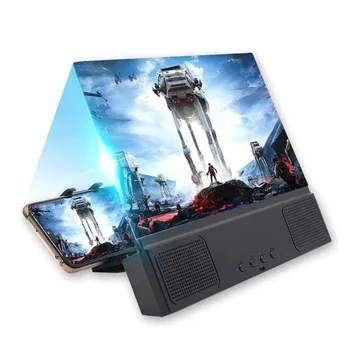 

3D Phone Video Screen Magnifier Holders Universal Foldable 3D Movie Screen Enlarge HD Amplifier Magnifier For Phone Stands