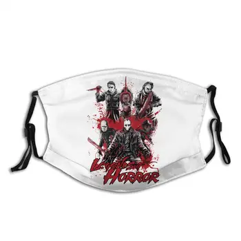 

Legends Of Horror Jason Voorhees Unisex Reusable Face Mask with Filter Anti Haze Dustproof Mask Respirator Mouth Muffle