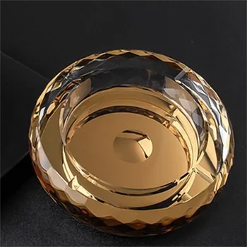 

15cm Pineapple grain Crystal Ashtray Europe type round ashtray