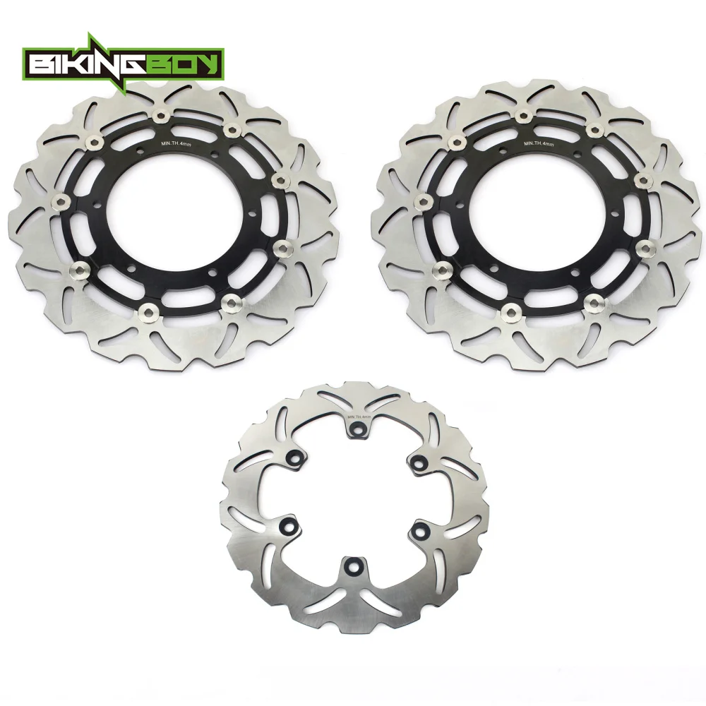 BIKINGBOY для YAMAHA YZF R7 1999 2000 2001 99 00 01 OW02 Круглый/волнистый полный комплект передние задние тормозные диски роторы