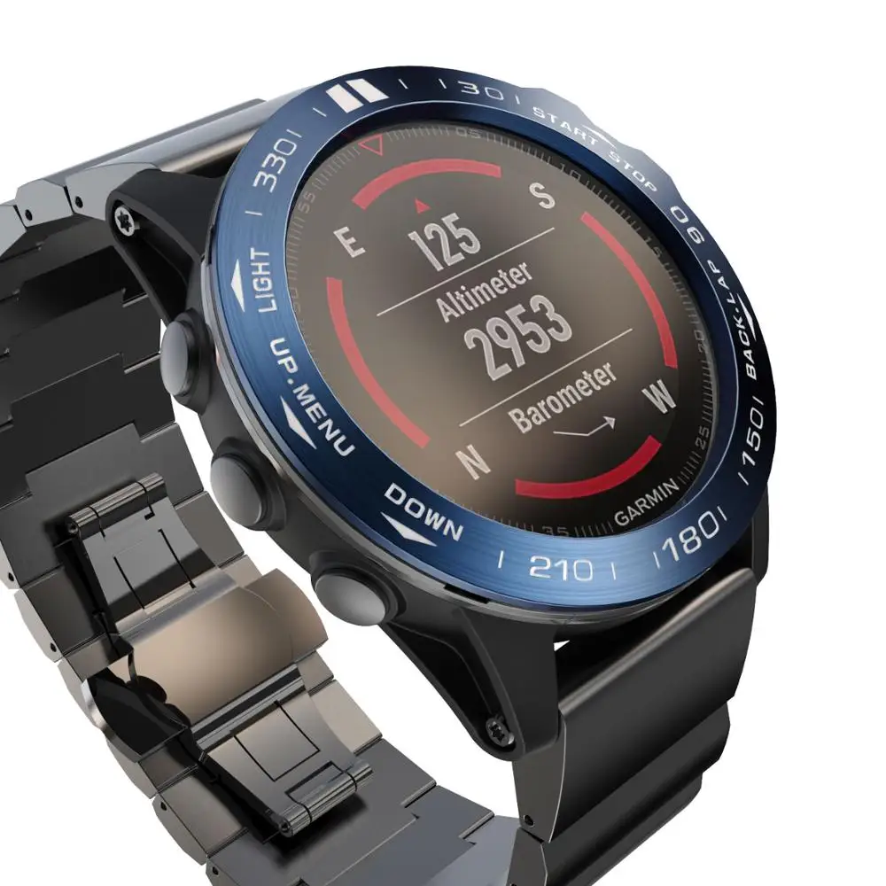 Для Garmin Fenix 5x 5xPlus 3 3HR Смарт-часы ободок кольцо для укладки волос рамка чехол Нержавеющая сталь чехол с защитой от царапин для макрообъектива