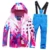 2019 Hot Sale Brand Boys/Girls Ski Suit Водонепроницаемые Брюки+Куртка Комплект Зимних Видов Спорта Утолщенная Одежда Детские Лыжные Костюмы -30
