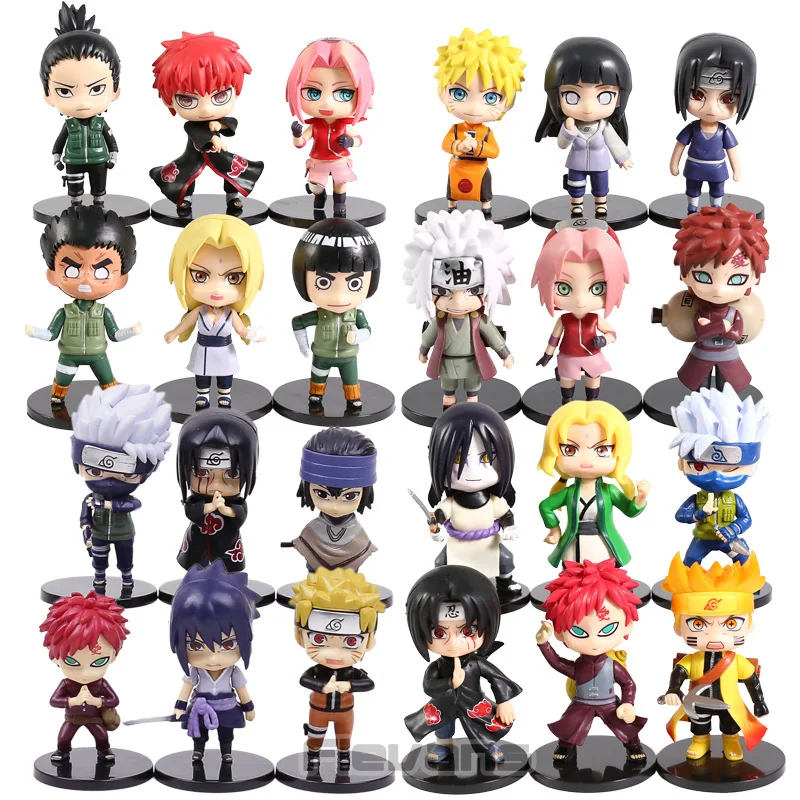 ПВХ-фигурки Наруто 6 шт./компл. Kakashi Tsunade Gaara Orochimaru Itachi Sasuke Hinata Jiraiya Sasori Shikamaru Q Ver |