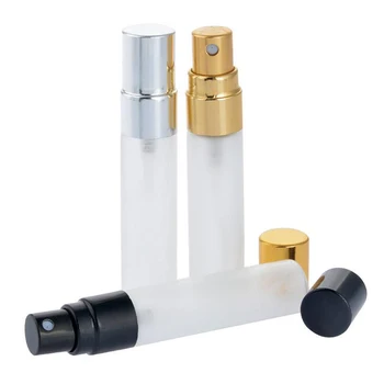 

Factory Price 5ml 10ml Spray Bottle Empty Frosted Glass Fine Mist Atomizer Sample Perfume Refillable Portable Liquid Vial