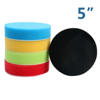 

5pcs Polishing Pads Cleaning Tools Kit Glass Waxing Disc Round Flat Car