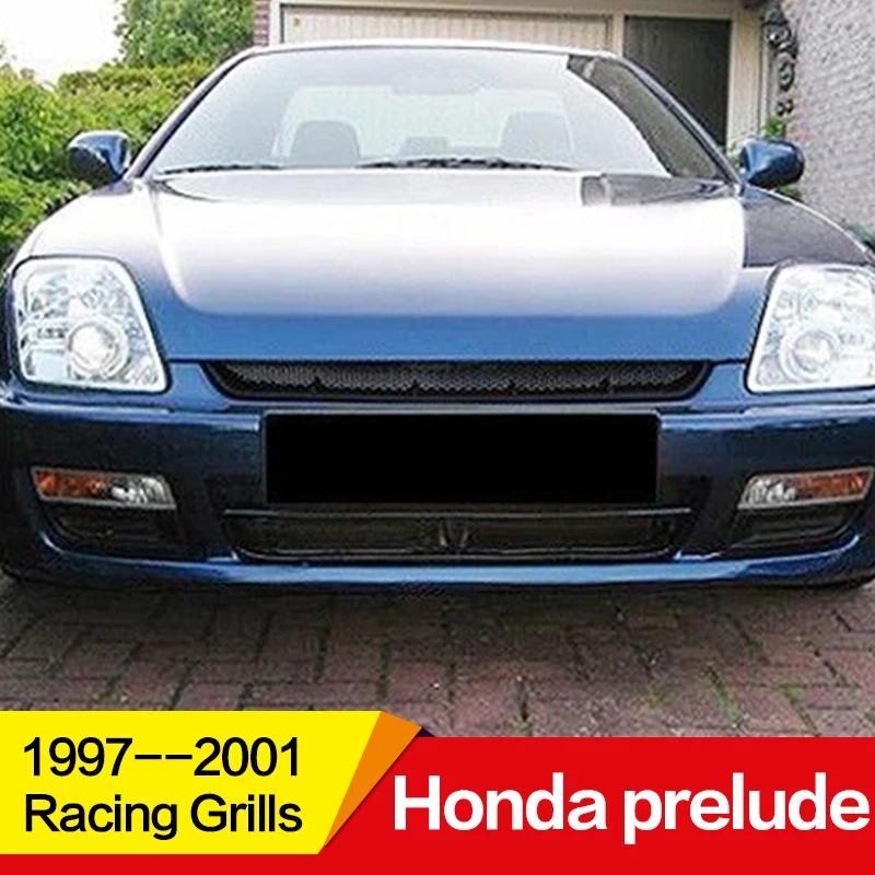 Используется для Honda Prelude racing grills 1997 98 99 00 21 год углеродное волокно рефитт передний центр гоночная решетка крышка аксессуары