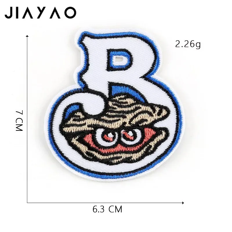 Вышитые нашивки панк ветер череп голова палец глаз значок патч Швейные
