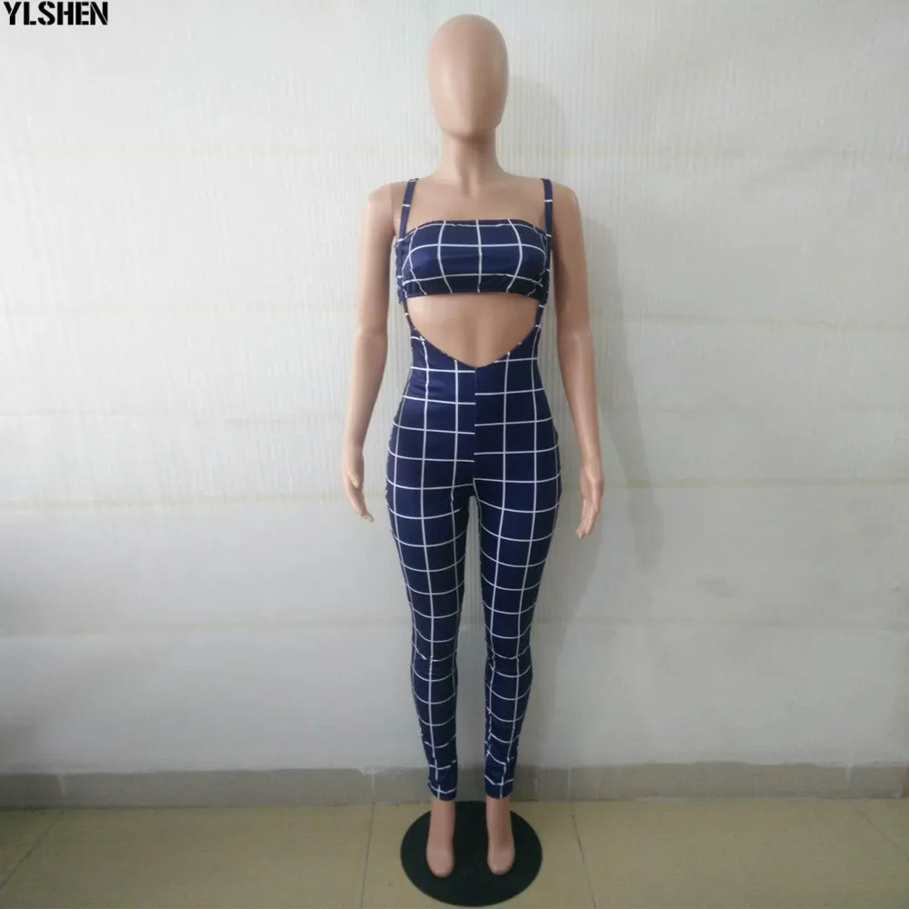 Plus Size 2 Two Piece Set Bodycon Jumpsuit for Women Sexy Matching Sets Bodysuit Tops + Pants Suit Woman Outfits Two Way to Wear 23