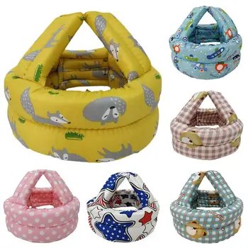 

Baby Bear Star Print anti-fall head protective toddler Anti Collision Head Protective Adjustable Hat Safety Helmet headgear