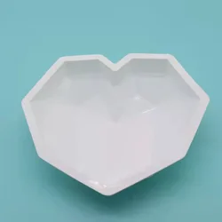 Silicone French mousse heart-shaped cake mold high temperature resistant stereoforming silicone heart fruit baking mold