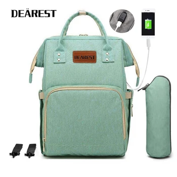 

Online Selling New Born Diaper Nappy Bag Backpack For Mommy With USB