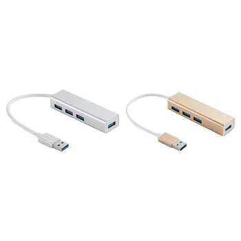

USB Hub Multi 4 Port High Speed USB Splitter Adapter for PC Computer Accessories with RTS5411 Chip Transmission Speed 5Gbps