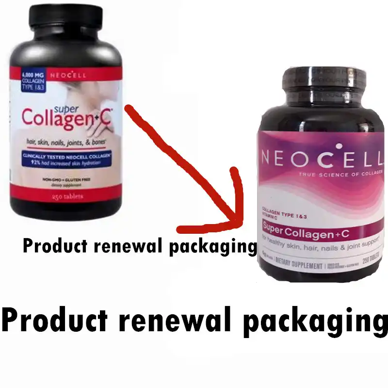Neocellスーパーコラーゲン ビタミンcスーパーコラーゲン C加水分解コラーゲン250pcs1ボトル米国輸入 品質保証 ボディグリッター Aliexpress