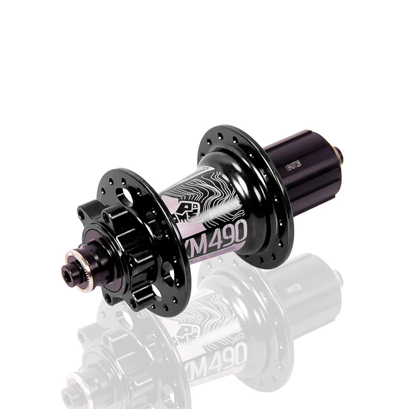 Black 135mm 36Holes Koozer XM490 MTB горный велосипед концентраторы герметичный 4 подшипник ступицы заднего колеса 10*135 мм QR 12*142 мм через 28/32/36 отверстиями дисковый тормоз велосипедные ступицы - Цвет: Black 135mm 36Holes
