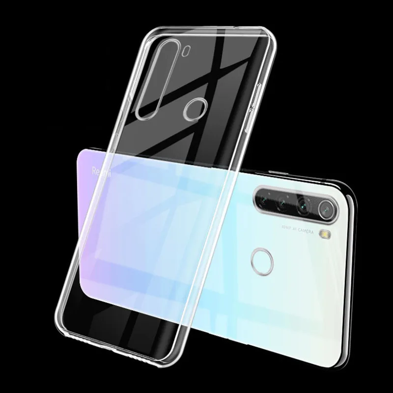 Прозрачный чехол для Xiaomi Redmi Note 8 T Note 8 чехол для редми ноут 8 нот 8 мягкий чехол из ТПУ с покрытием чехол на Redmi Note 8 T 8T 8 чехол на редми ноут 8 т нот 8т нот-8 чехол Xiomi Redmi Note-8 - Цвет: Clear Color