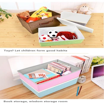 

Large Fabric Storage Box With Carry Handle Square Foldable Storage Organizers Sealed Dustproof Box Clothes Quilt Storage Baskets