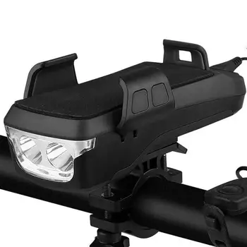 

Bicycle light front light USB charging belt mobile phone holder bicycle horn light safety warning light riding equipment
