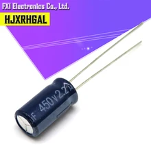 10 шт. 450v2. 2 мкФ 450v 6,3*12 электролитический конденсатор с алюминиевой крышкой, 450v 2,2 мкФ 6,3x12