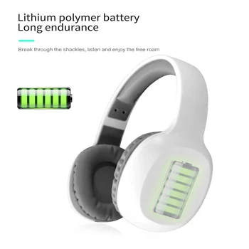 

Bluetooth 5.0 Wireless Headset Foldable Headset With Microphone Super HiFi Subwoofer Headset Supports TF / FM Wireless Bluetooth