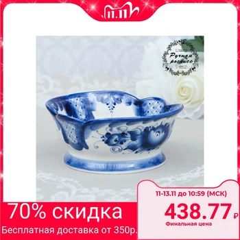 

Salad bowl "Chamomile", Gzhel, porcelain, 6x15 cm 4177711