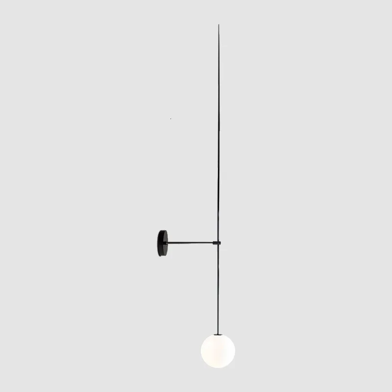 

Concise Line Wall Lamp Northern Europe Originality Personality A Living Room Background Wall Stairs Aisle Bedroom Bedside Lamp