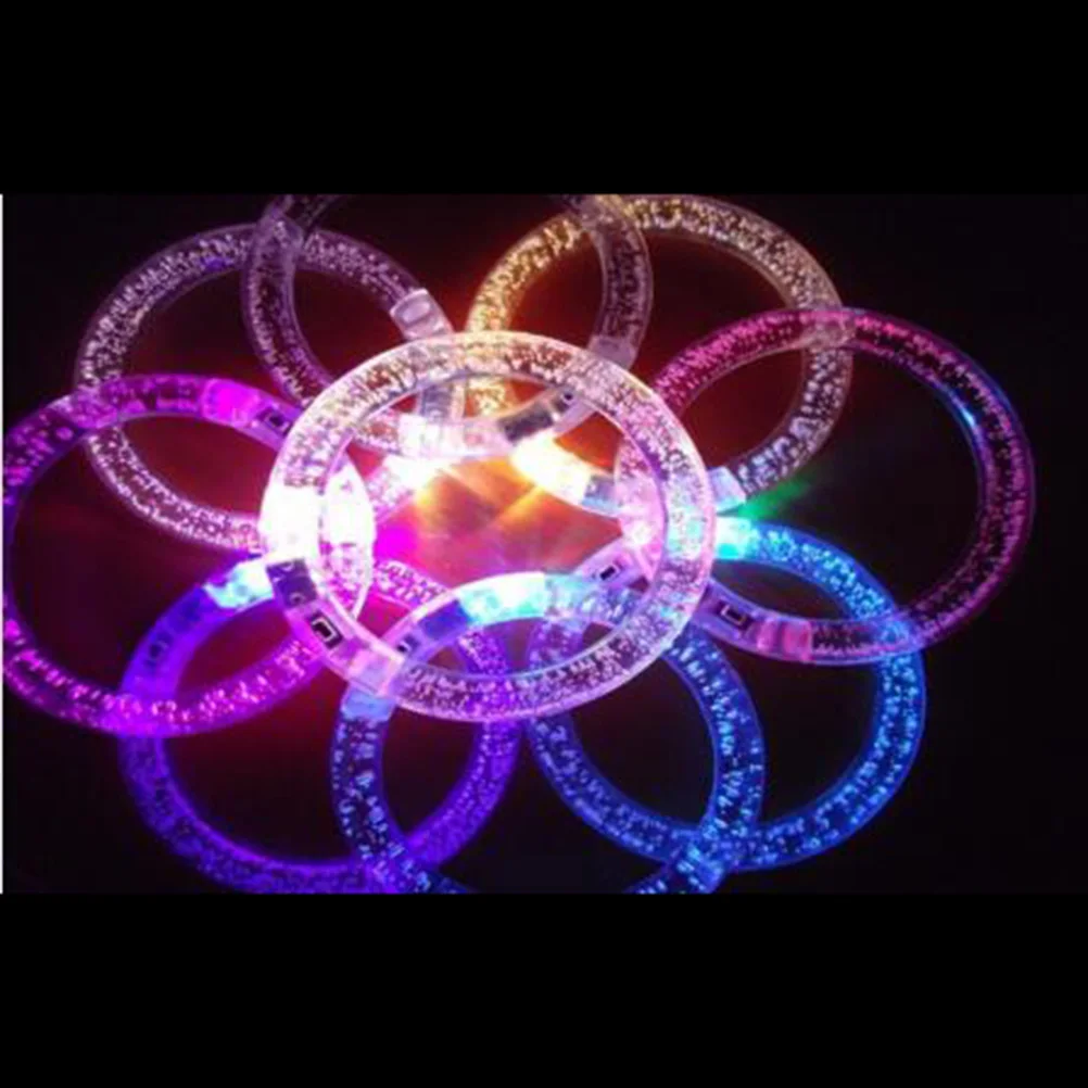 3PCS  Happy Luminous Hand Ring Led Bracelet Fashion Flashing Wrist BandChildren Party Toy Wholesale