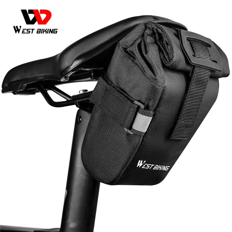 WEST BIKING Cycling Saddle Bag Bicycle Seatpost Bag MTB Road Bike Rear