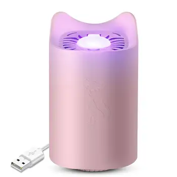 

USB Inhalable Mosquito Killer With Trap Lamp Chemical-Free UV LED Light Photocatalyst Fly Bug Dispeller With Suction Fan Home