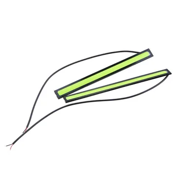

10Pcs/kit LED Strip Green DRL Daytime Running Lights COB Lamp Universal